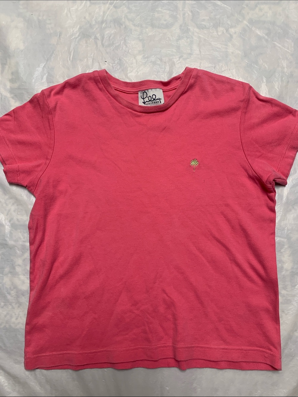 Lily Pulitzer Vintage Pink 100% Cotton T Shirt Size Small